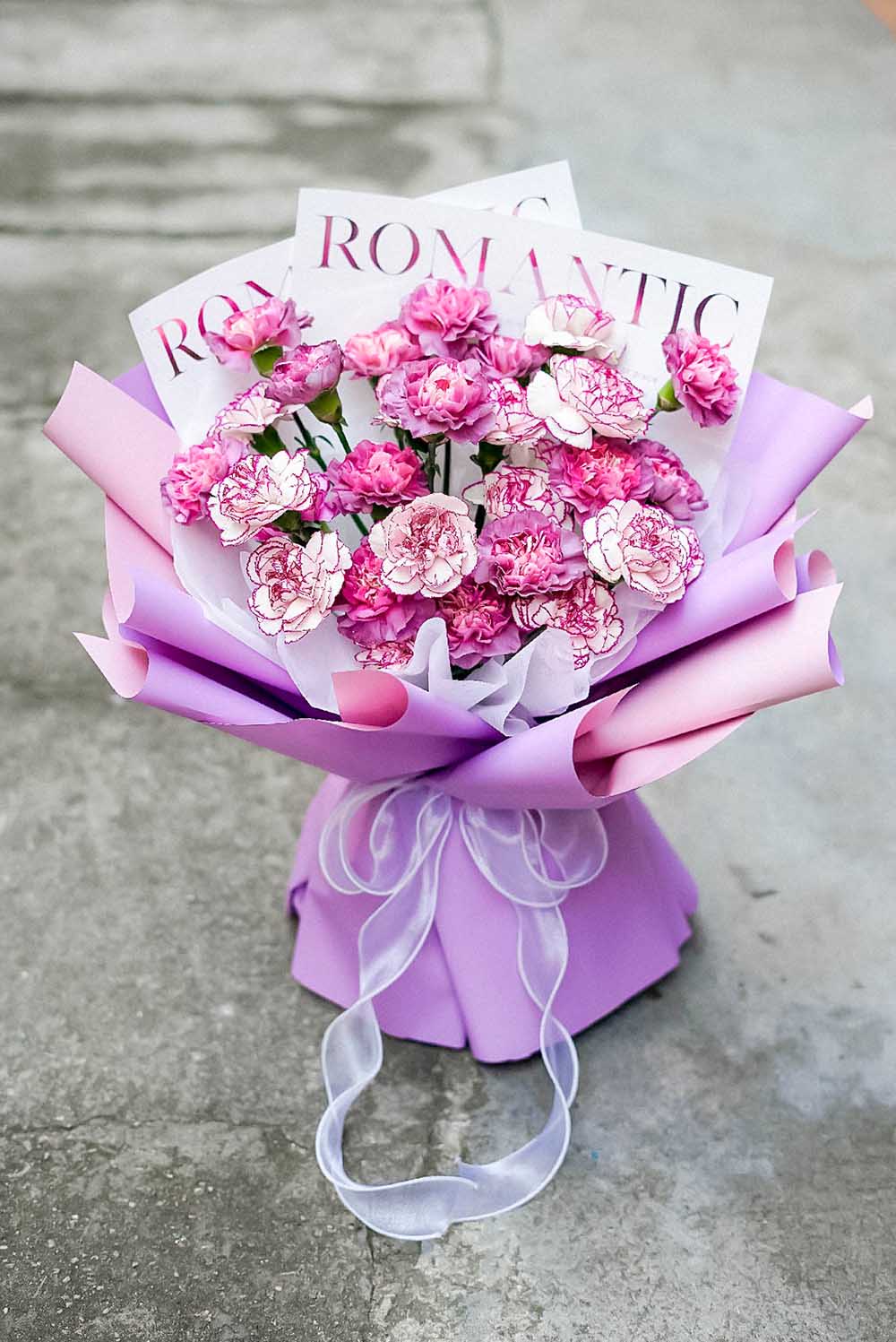 Purple Fan-Shaped Blossoms