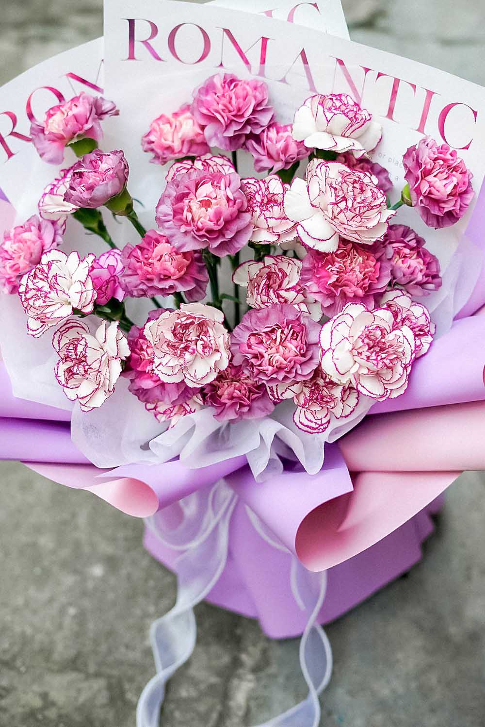 Purple Fan-Shaped Blossoms