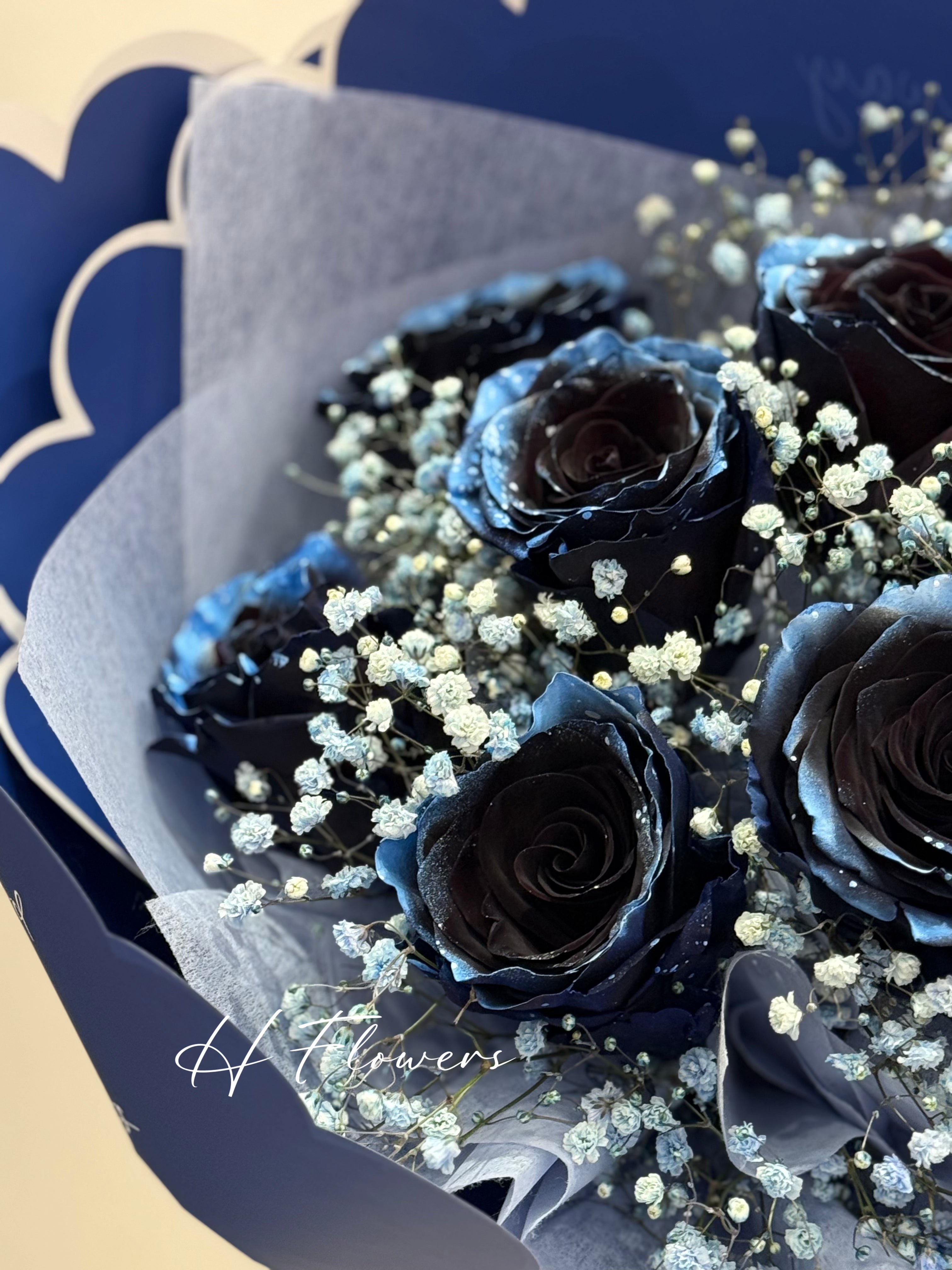 Blue Sparkle Moon