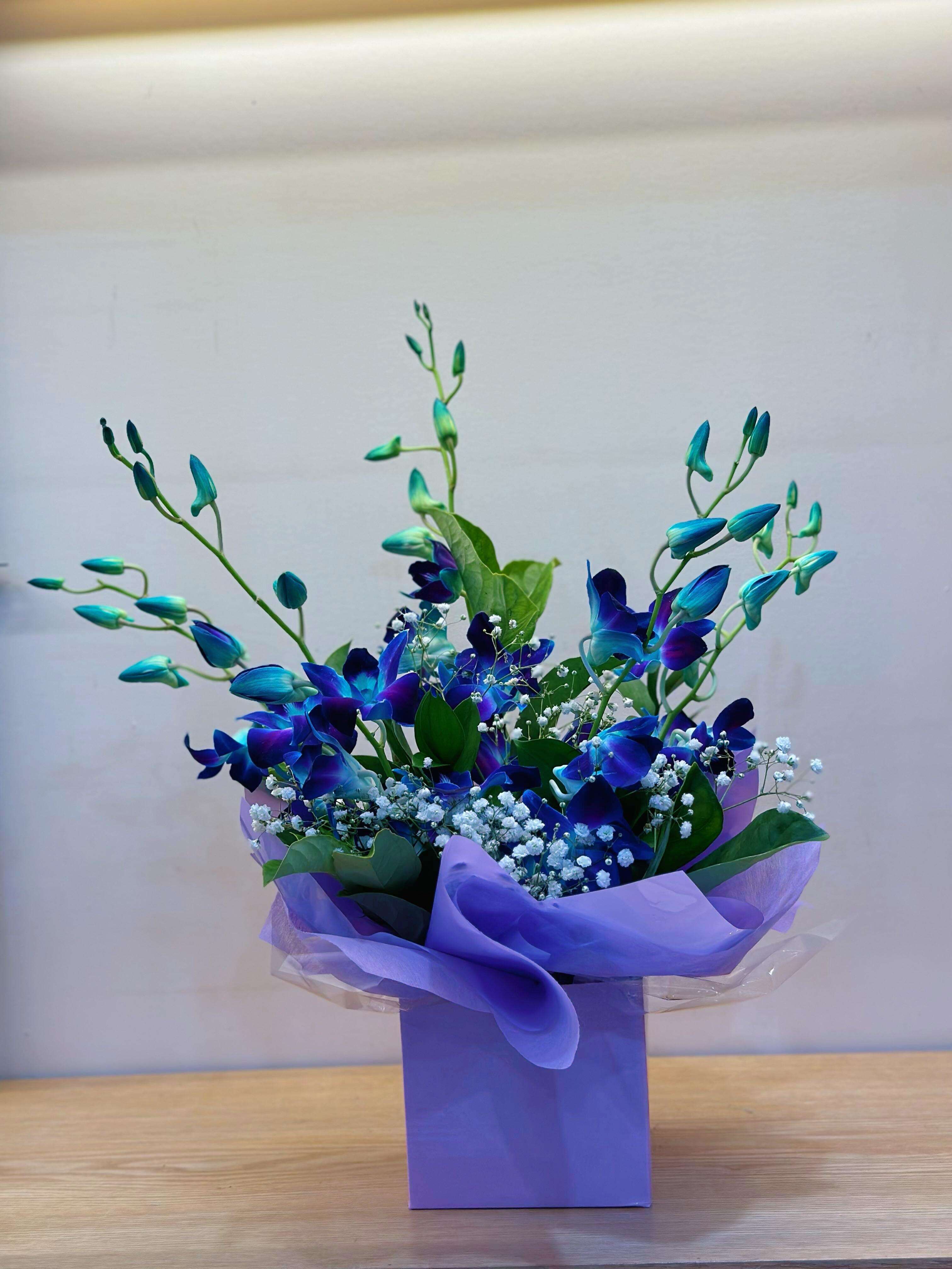 Blue Singapore Orchids Box