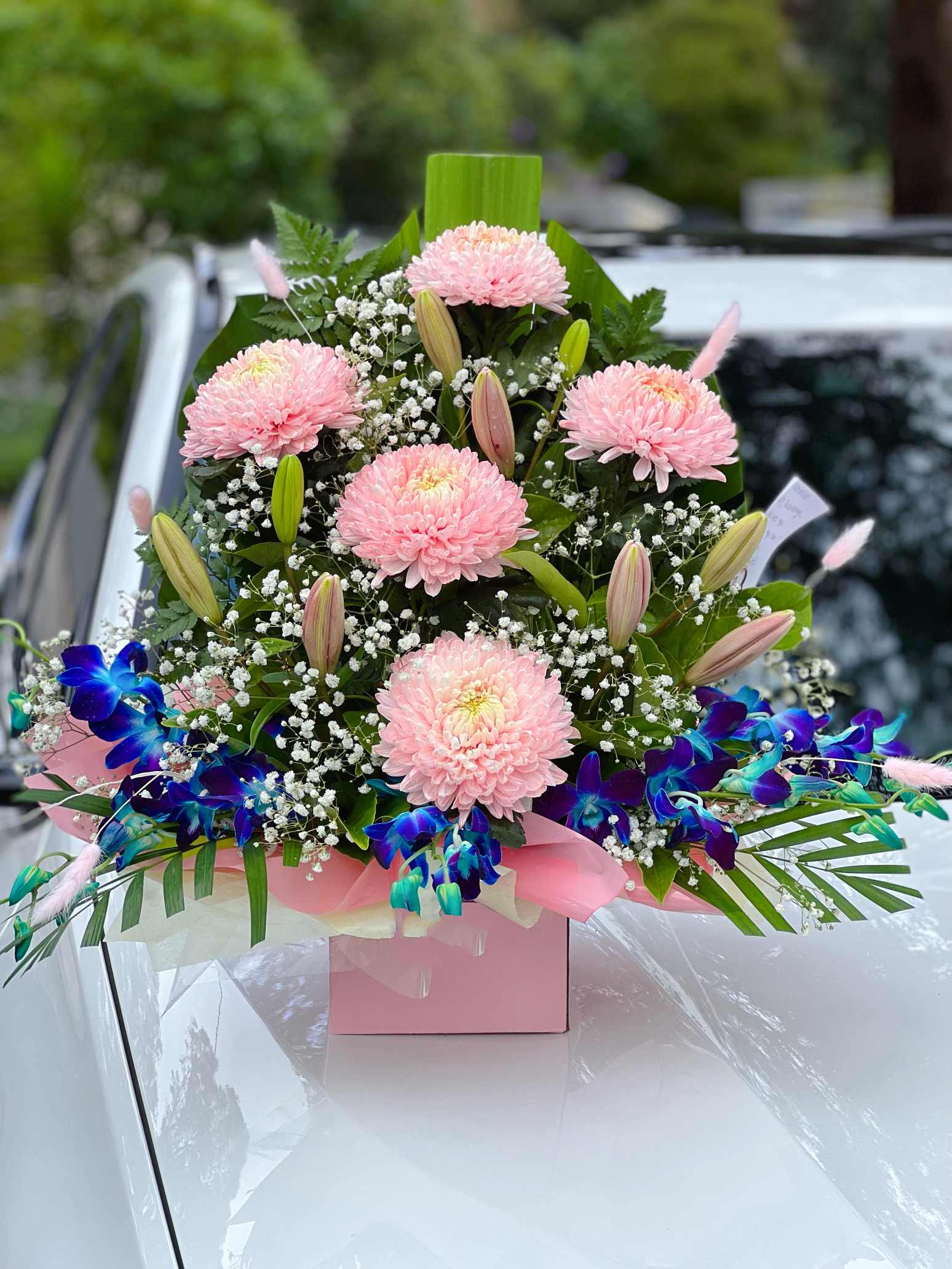 Blossoms in Pink Box