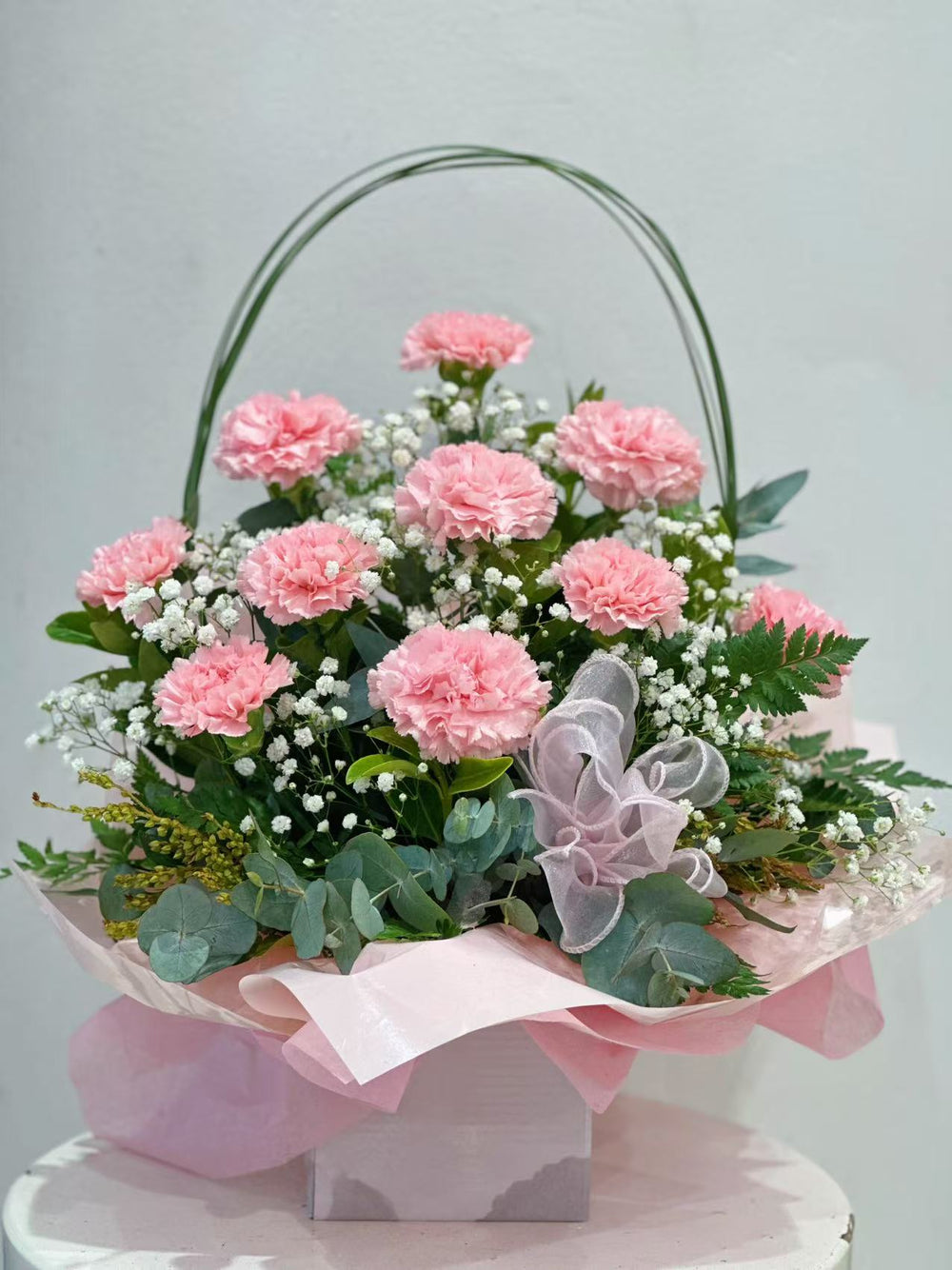 Pink Carnation Box | Sympathy Flowers | Melbourne Same-Day Delivery