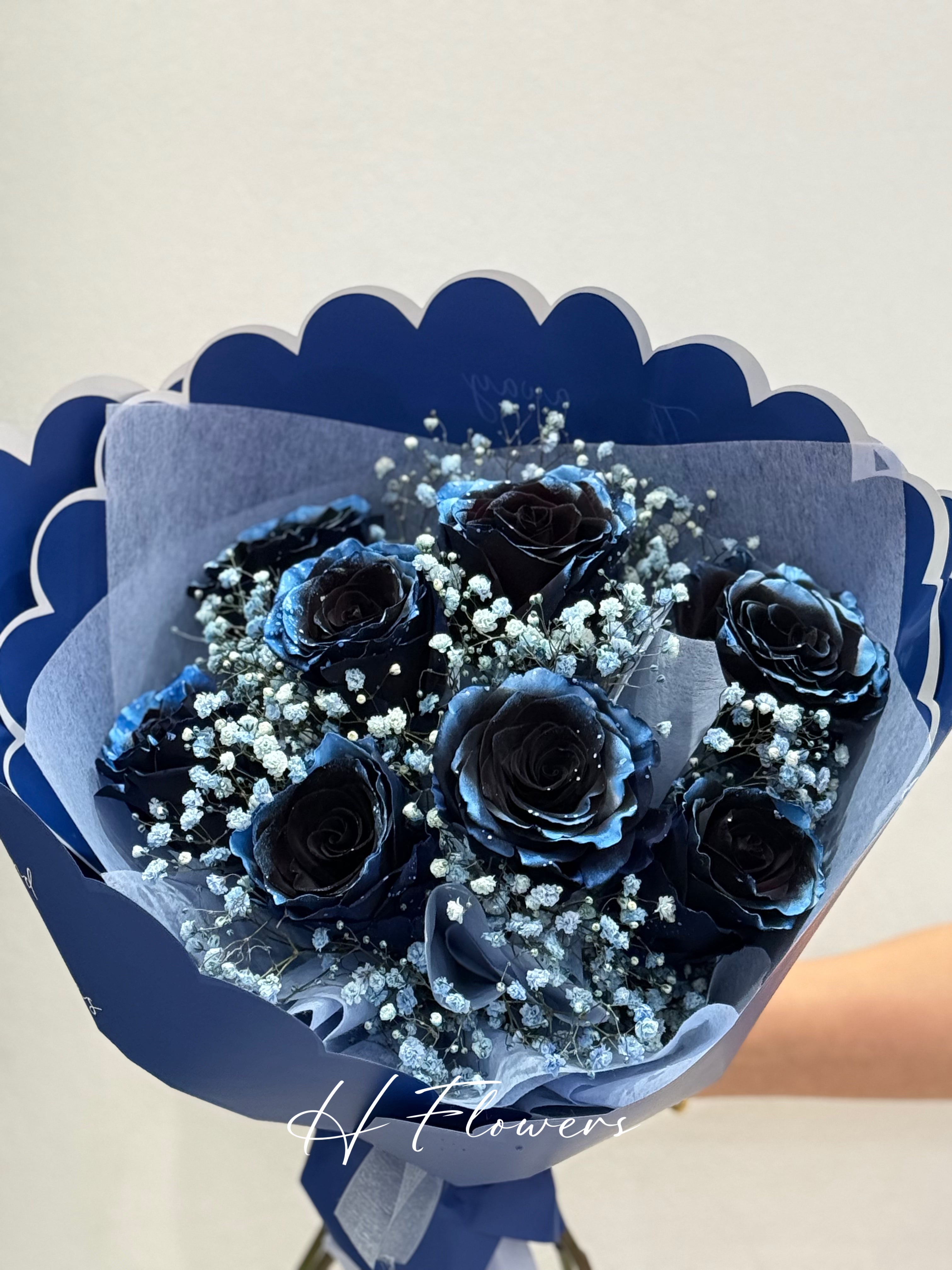 Blue Sparkle Moon