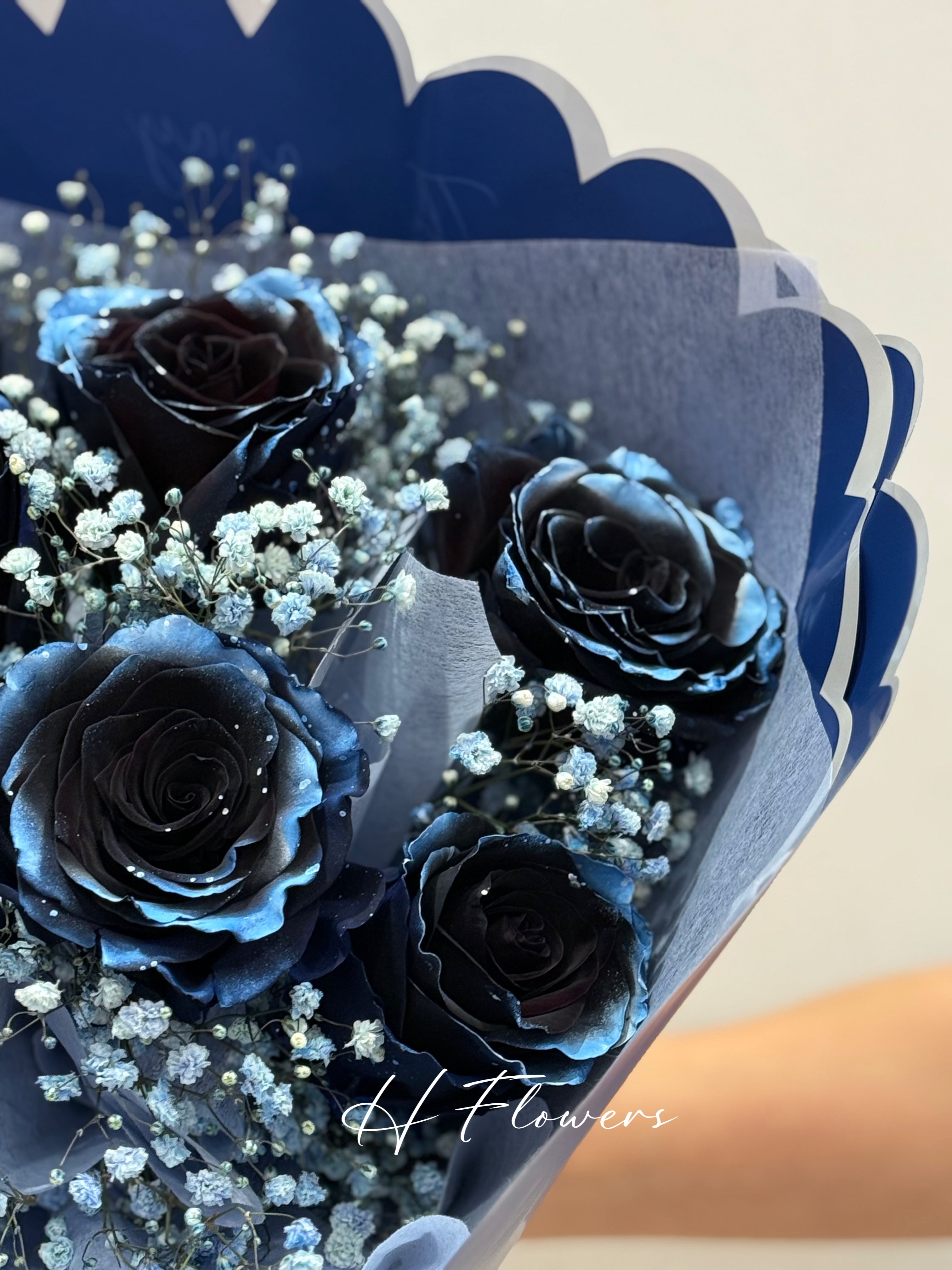 Blue Sparkle Moon