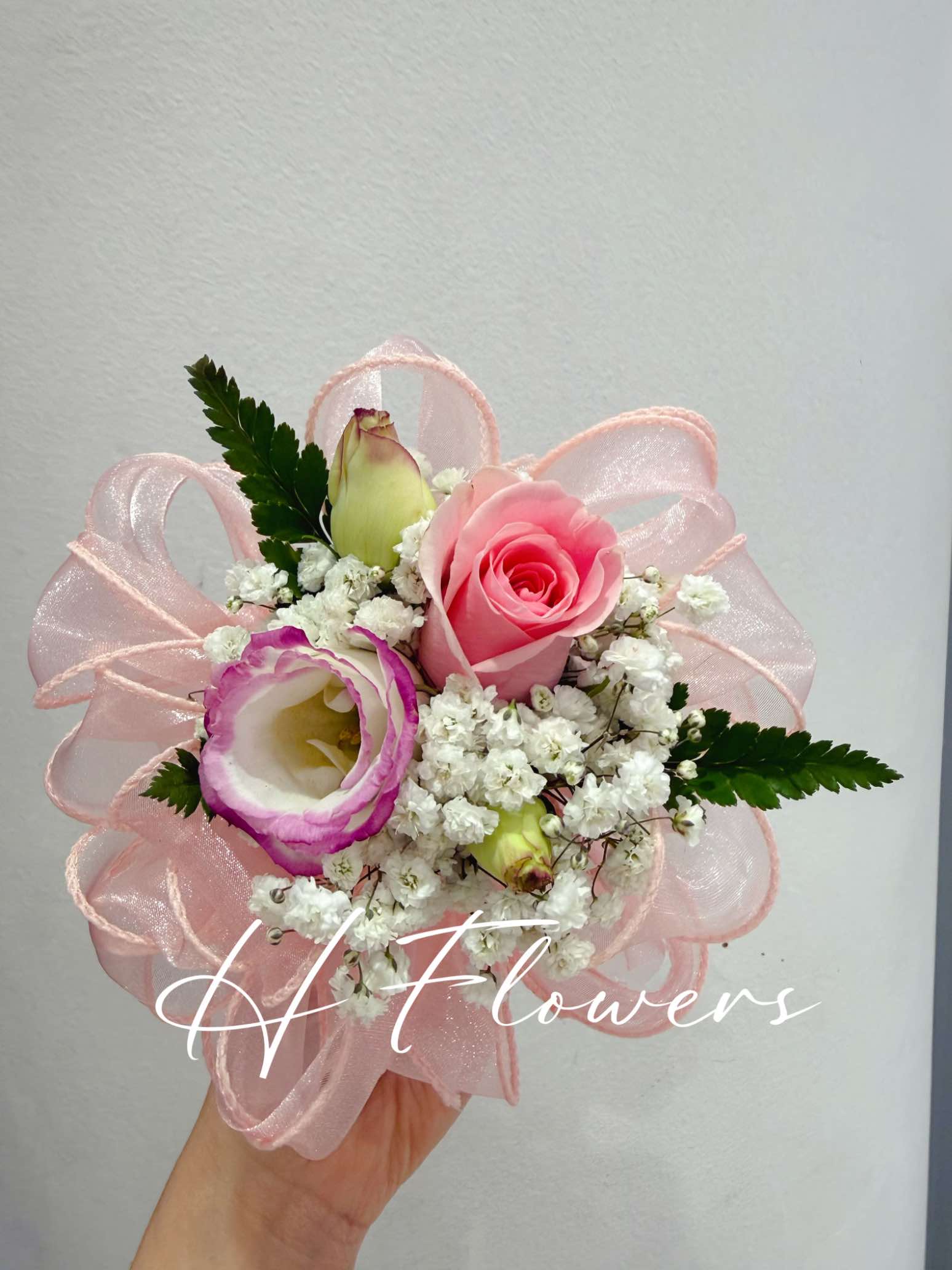 pink corsage
